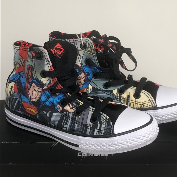 superman high top converse